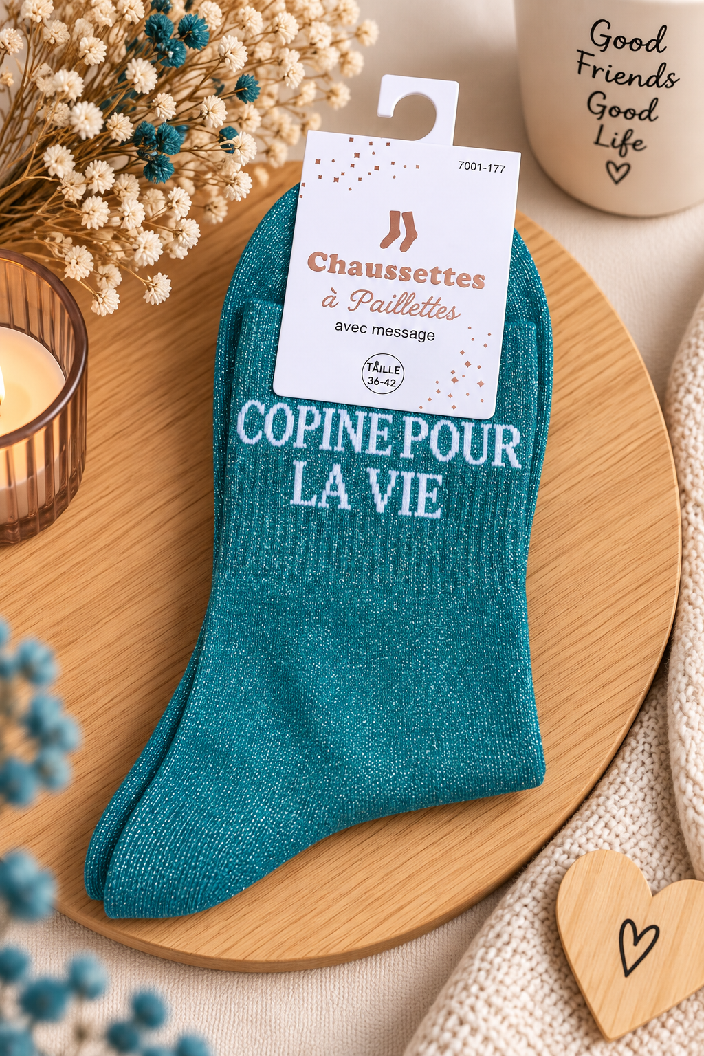 Chaussettes avec message